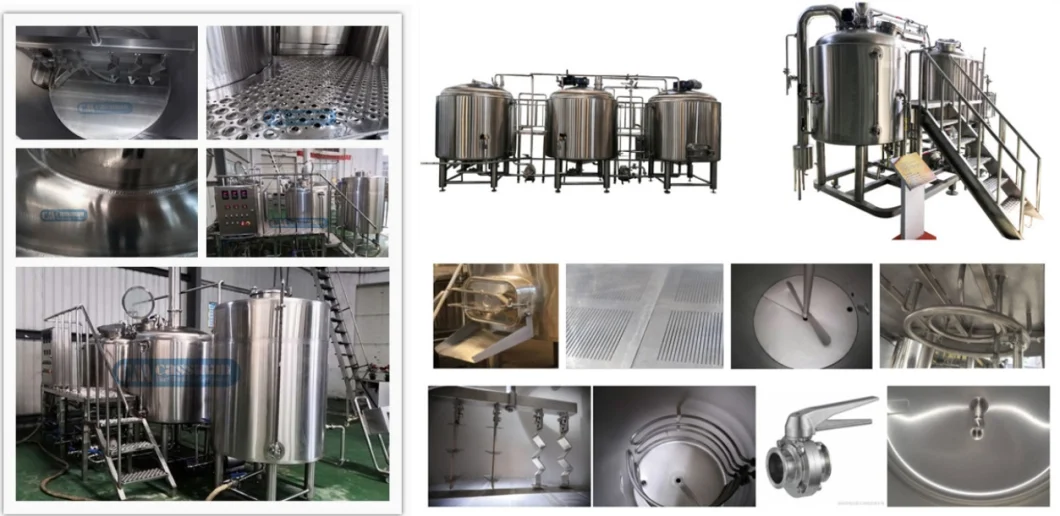 Turnkey Project Cassman 1000L Pub Beer Brewing Equipment with Ce Certificate